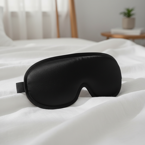 3D Schlafmaske Schwarz