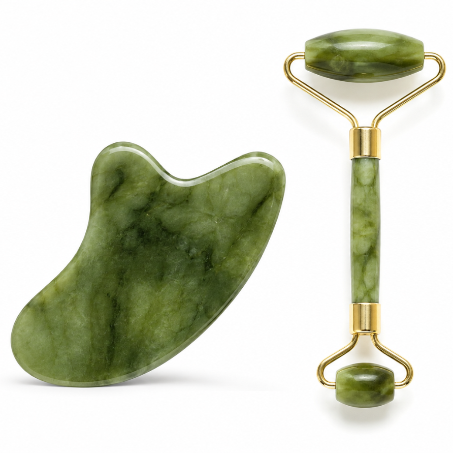 AURAFLOW Gua-Sha Set – Natürliches Anti-Aging Ritual für strahlende Haut