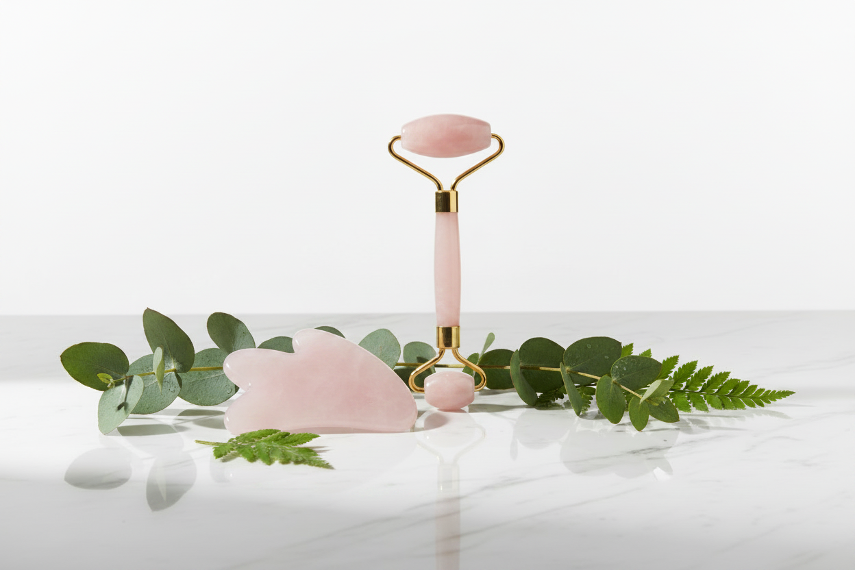 AURAFLOW Gua-Sha Set – Natürliches Anti-Aging Ritual für strahlende Haut