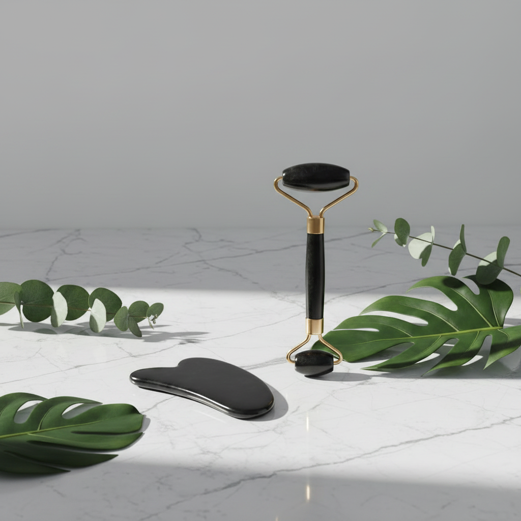AURAFLOW Gua-Sha Set – Natürliches Anti-Aging Ritual für strahlende Haut