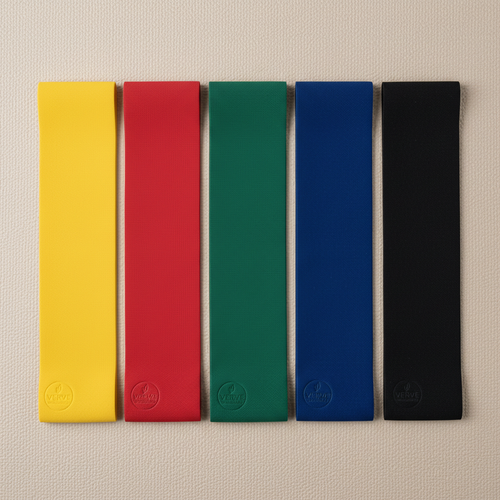 Resistance Bands Flat Lay Colors